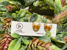 Load image into Gallery viewer, Cat Stud Earrings