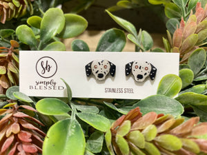 Dalmatian Stud Earrings