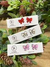 Load image into Gallery viewer, Hand Painted Bow Stud Earrings
