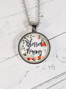 Blessed Mommy Necklace with 24" chain - Simply Blessed