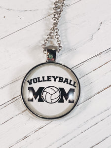 Volleyball Mom Necklace with 24" chain - Simply Blessed
