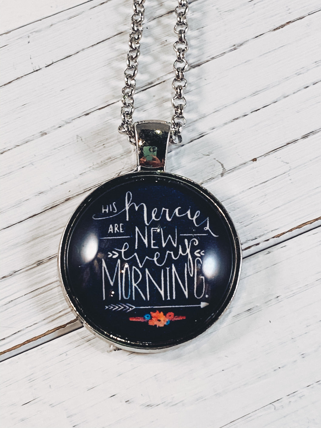 His Mercies are New Every Morning Necklace with 24