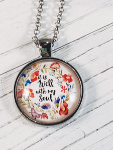 It is Well with My Soul Necklace with 24" chain - Simply Blessed