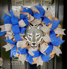 Load image into Gallery viewer, Wolf School Spirit Wreath
