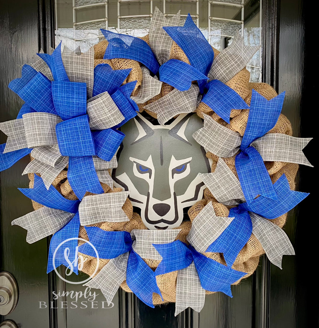 Wolf School Spirit Wreath