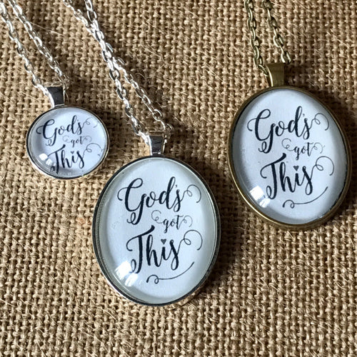 God's Got This - Pendant and Chain - Simply Blessed