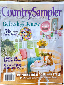Pastel Spring Plaid Burlap Wreath - as seen in COUNTRY SAMPLER magazine - Easter - Simply Blessed