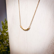 Load image into Gallery viewer, Green Crystal Dainty Gold Necklace
