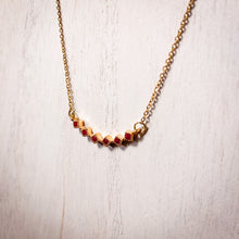 Load image into Gallery viewer, Red Crystal Dainty Gold Necklace
