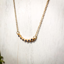Load image into Gallery viewer, Blue Crystal Dainty Gold Necklace
